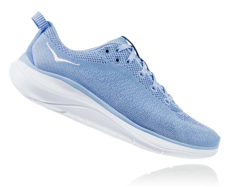 Hoka One One Koşu Ayakkabısı Kadın Mavi/Beyaz - Hupana Flow - KM9460137